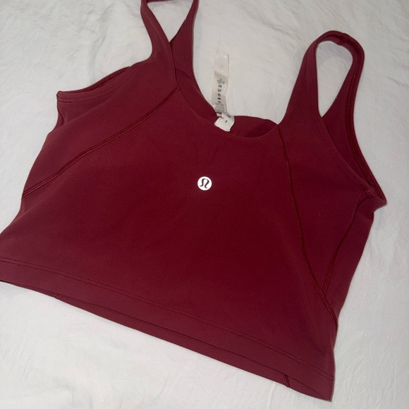 lululemon athletica Tops - lululemon athletica Burgundy Crop Top
